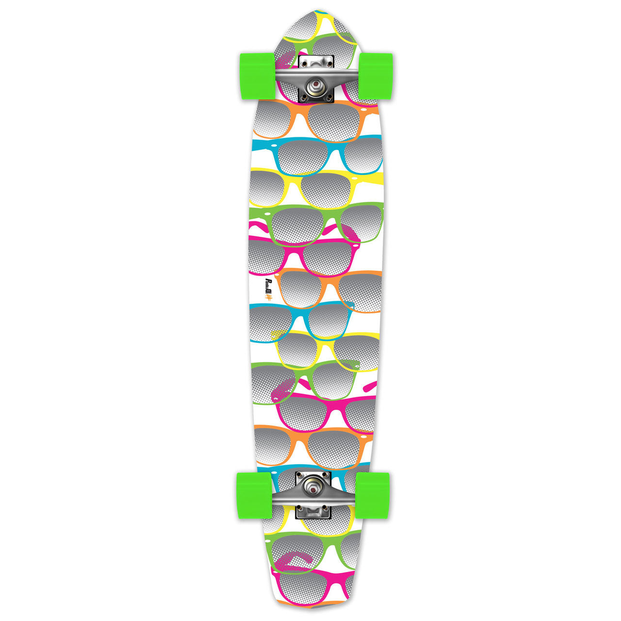 Yocaher Slimkick Longboard Complete - Shades White