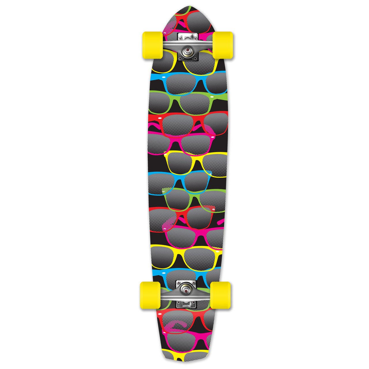 Yocaher Slimkick Longboard Complete - Shades Black