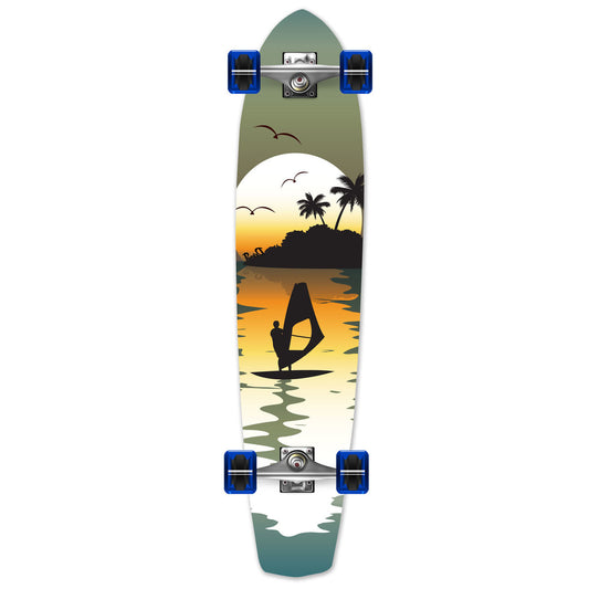 Yocaher Slimkick Longboard Complete - Surfer