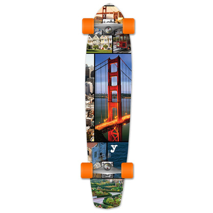 Yocaher Slimkick Longboard Complete - San Francisco