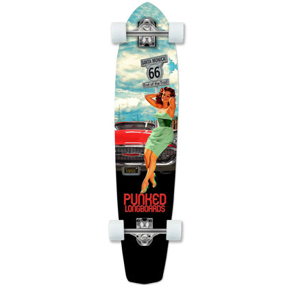 Yocaher Slimkick Longboard Complete - Route 66 Series - RTE-66