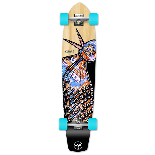 Yocaher Slimkick Longboard Complete - The Bird Natural