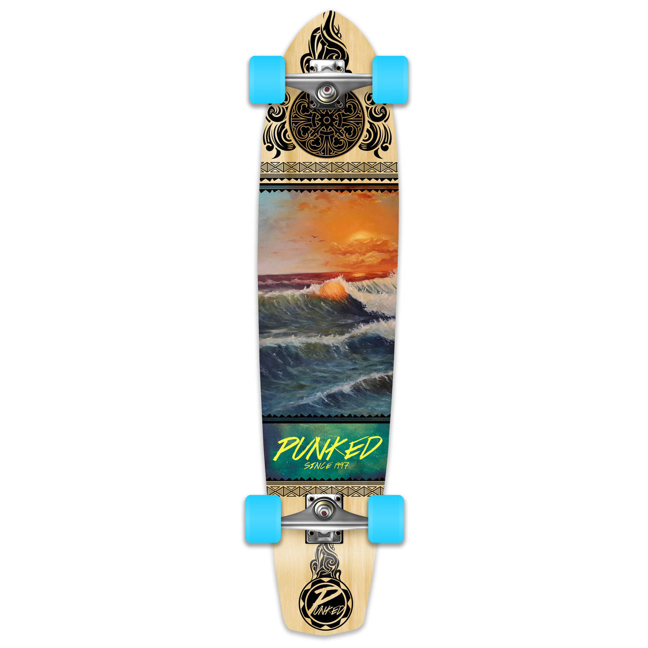 Yocaher Slimkick Longboard Complete - Wave Scene