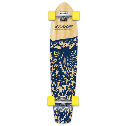 Yocaher Slimkick Longboard Complete - Spirit Animal OWL