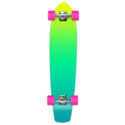 Yocaher Slimkick Longboard Complete - Gradient Green