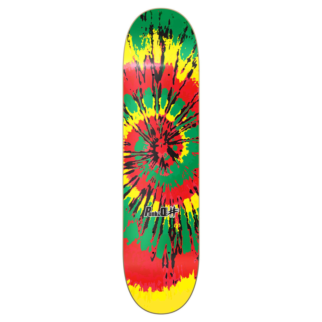 Graphic Skateboard Deck - Tiedye Rasta