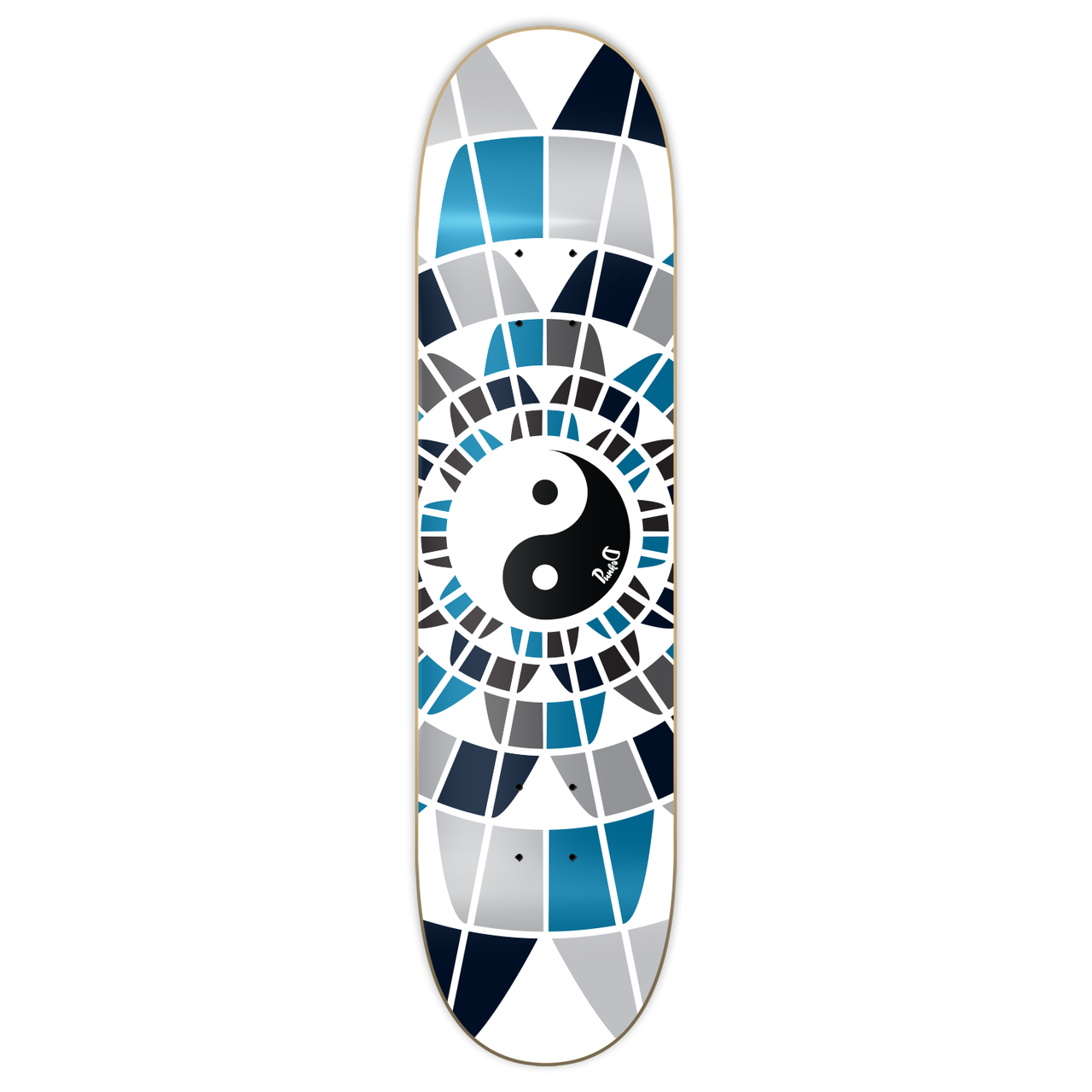 Graphic YingYang Skateboard Deck