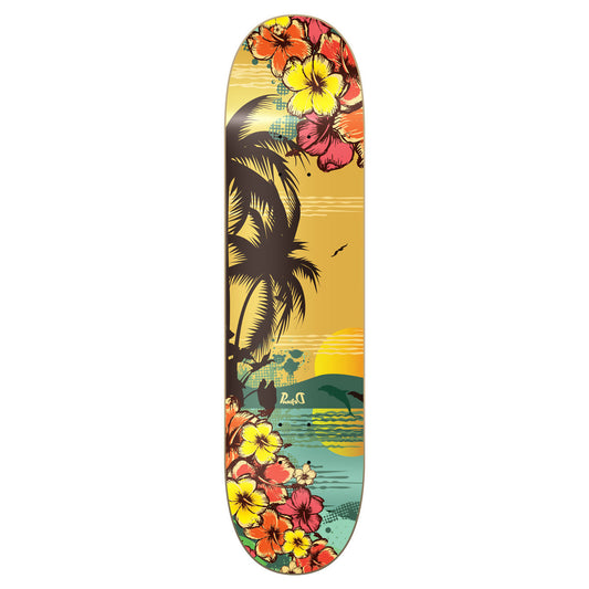 Graphic Tropical Day Skateboard Deck