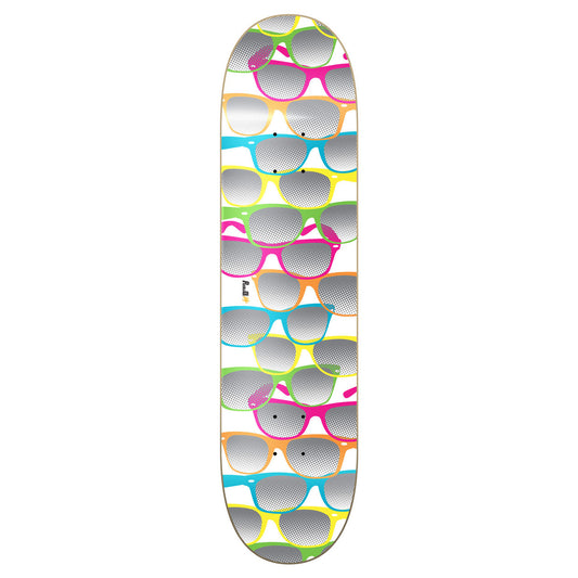 Graphic Shades White Skateboard Deck