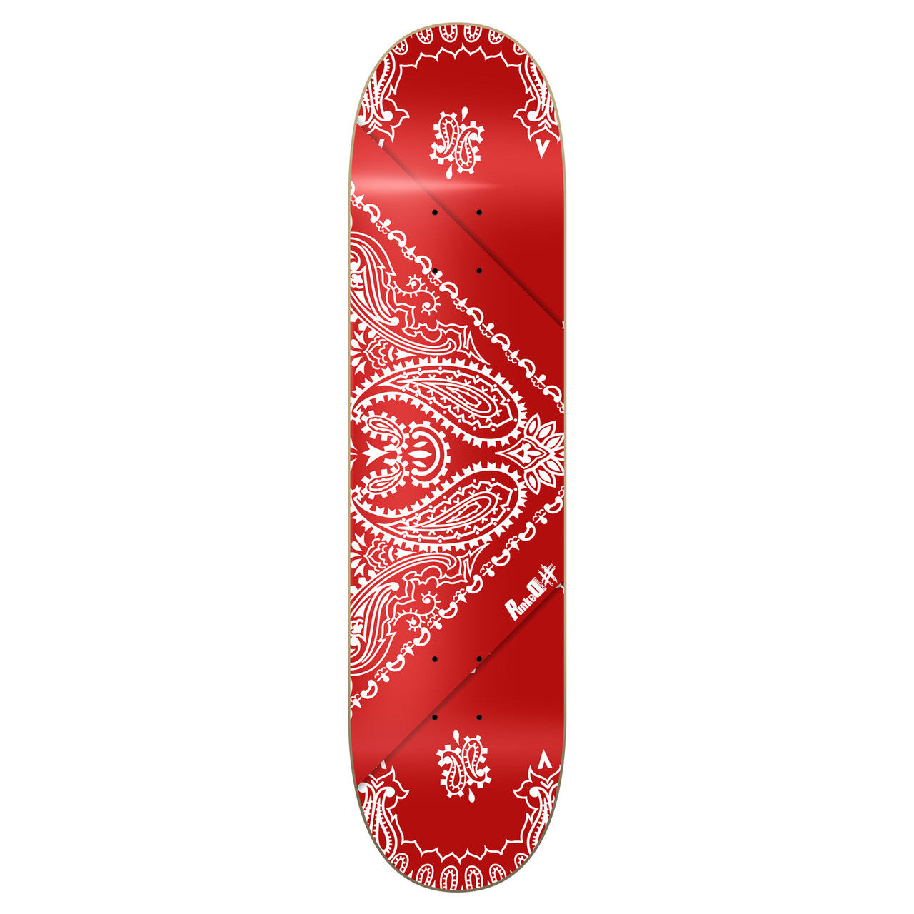 Graphic Skateboard Deck - Bandana Red