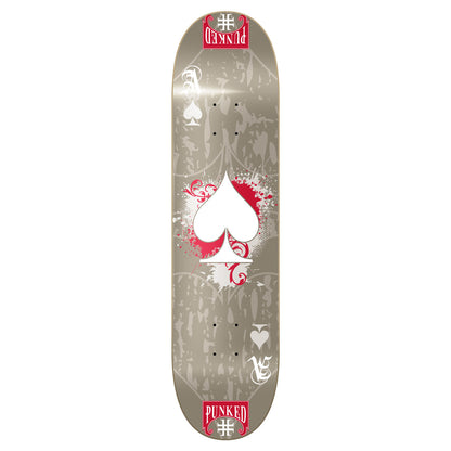 Graphic Ace Grey Skateboard Deck