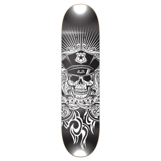 Graphic Skull Cop Skateboard Deck