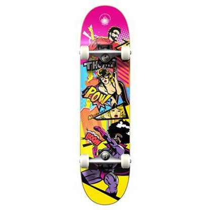 Yocaher Complete Skateboard 7.75" - Comix Series - Action