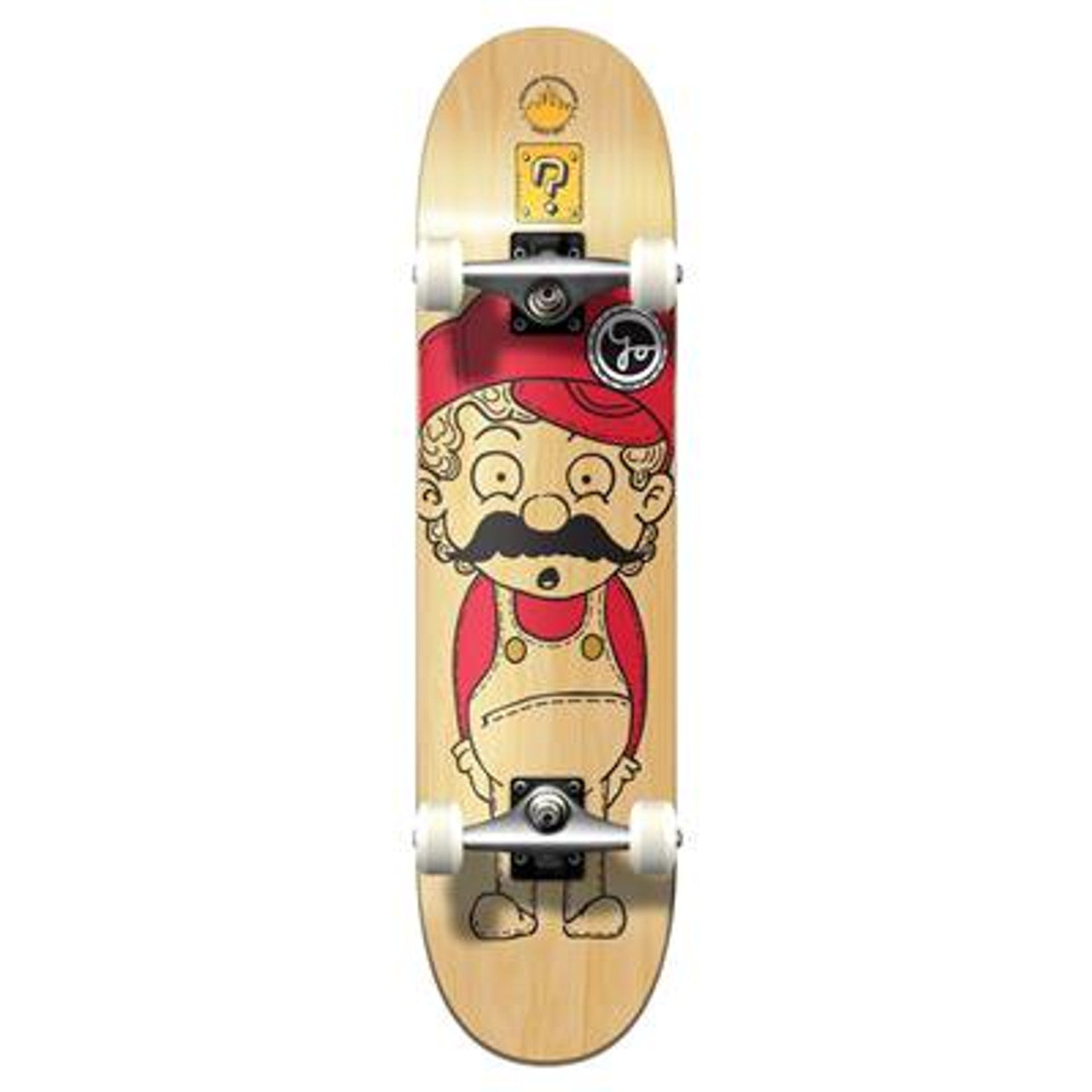 Yocaher Complete Skateboard 7.75" - Retro Series - Stache