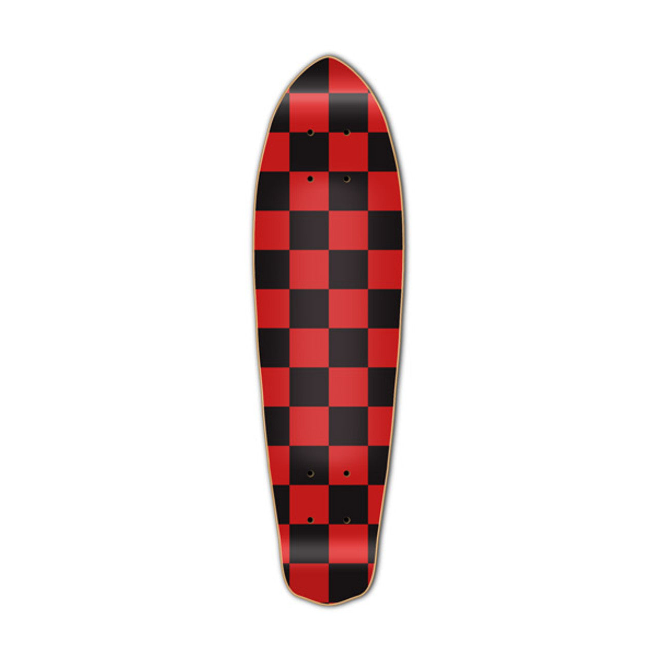 Yocaher Micro Cruiser Deck - Checker Red