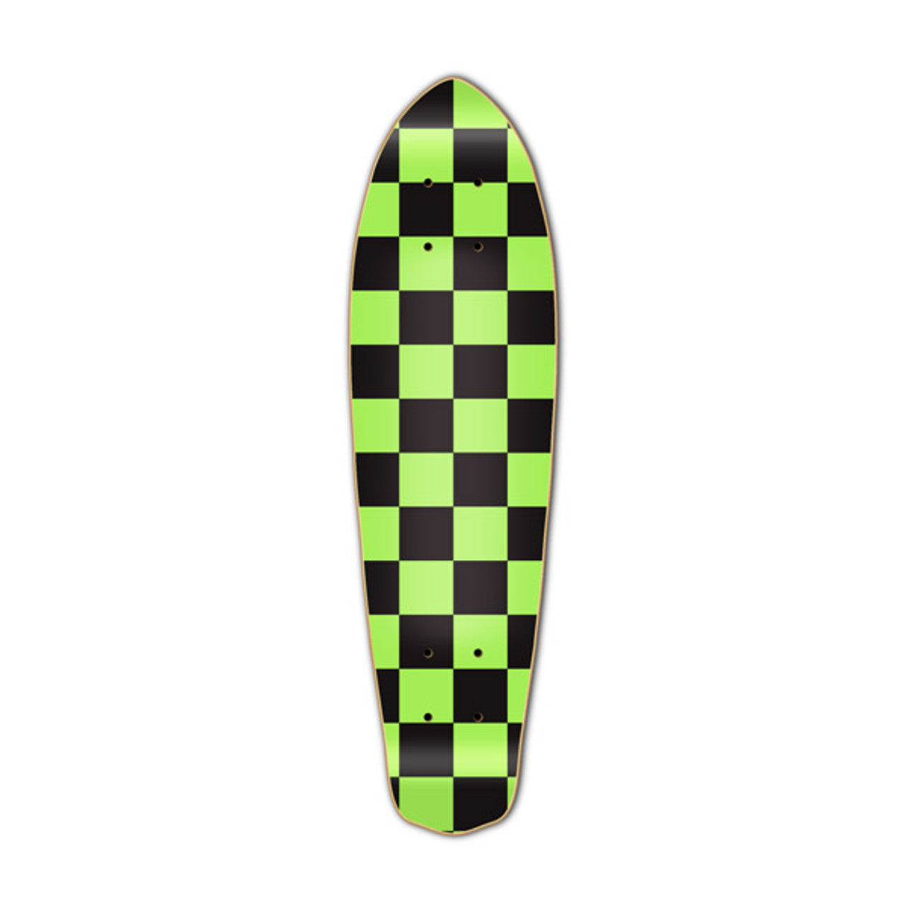 Yocaher Micro Cruiser Deck - Checker Green