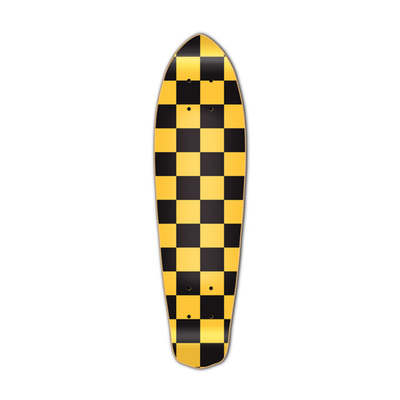 Yocaher Micro Cruiser Deck - Checker Yellow