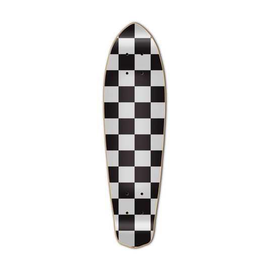 Yocaher Micro Cruiser Deck - Checker Silver