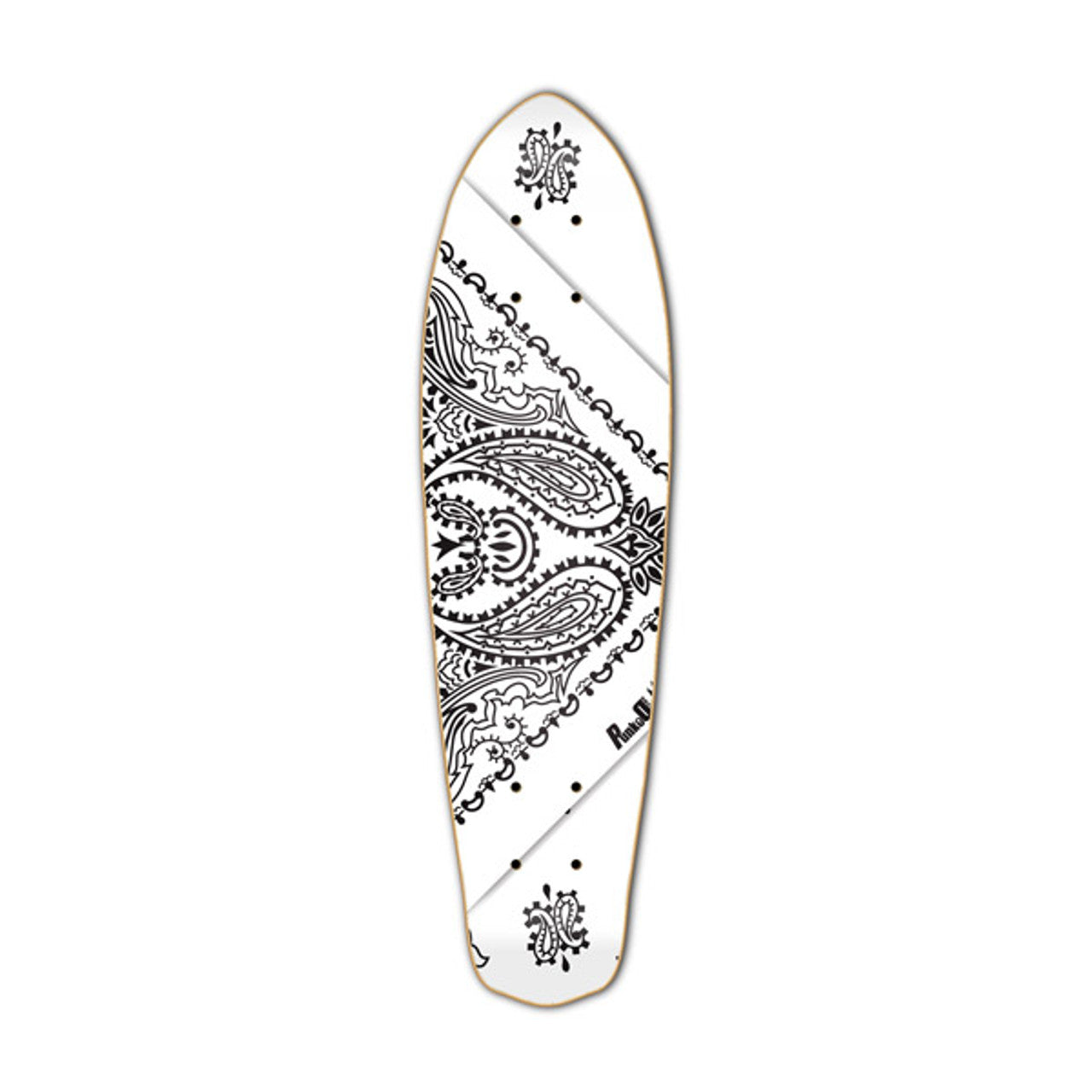 Yocaher Micro Cruiser Deck - Bandana White