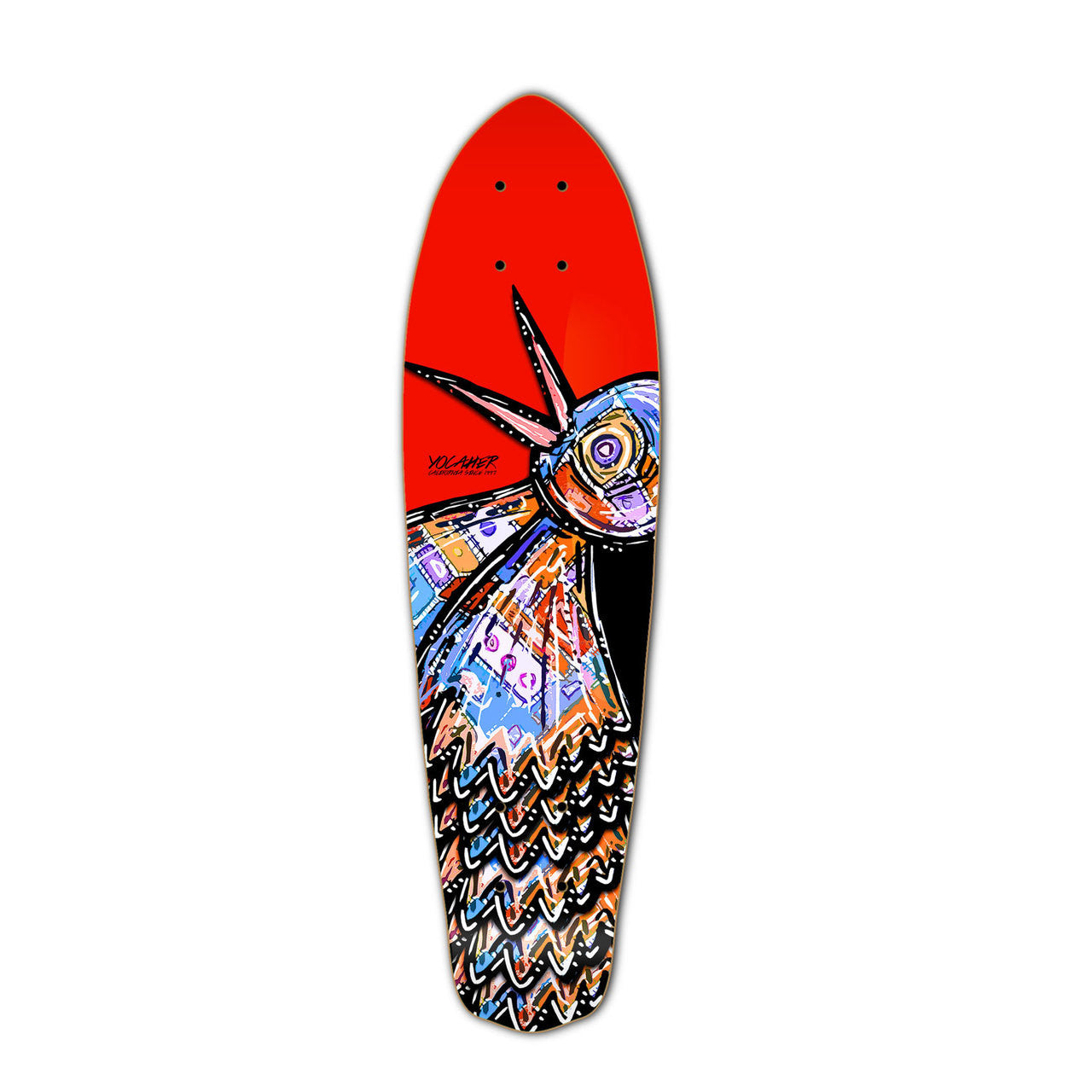 Yocaher Micro Cruiser Deck - The Bird Red