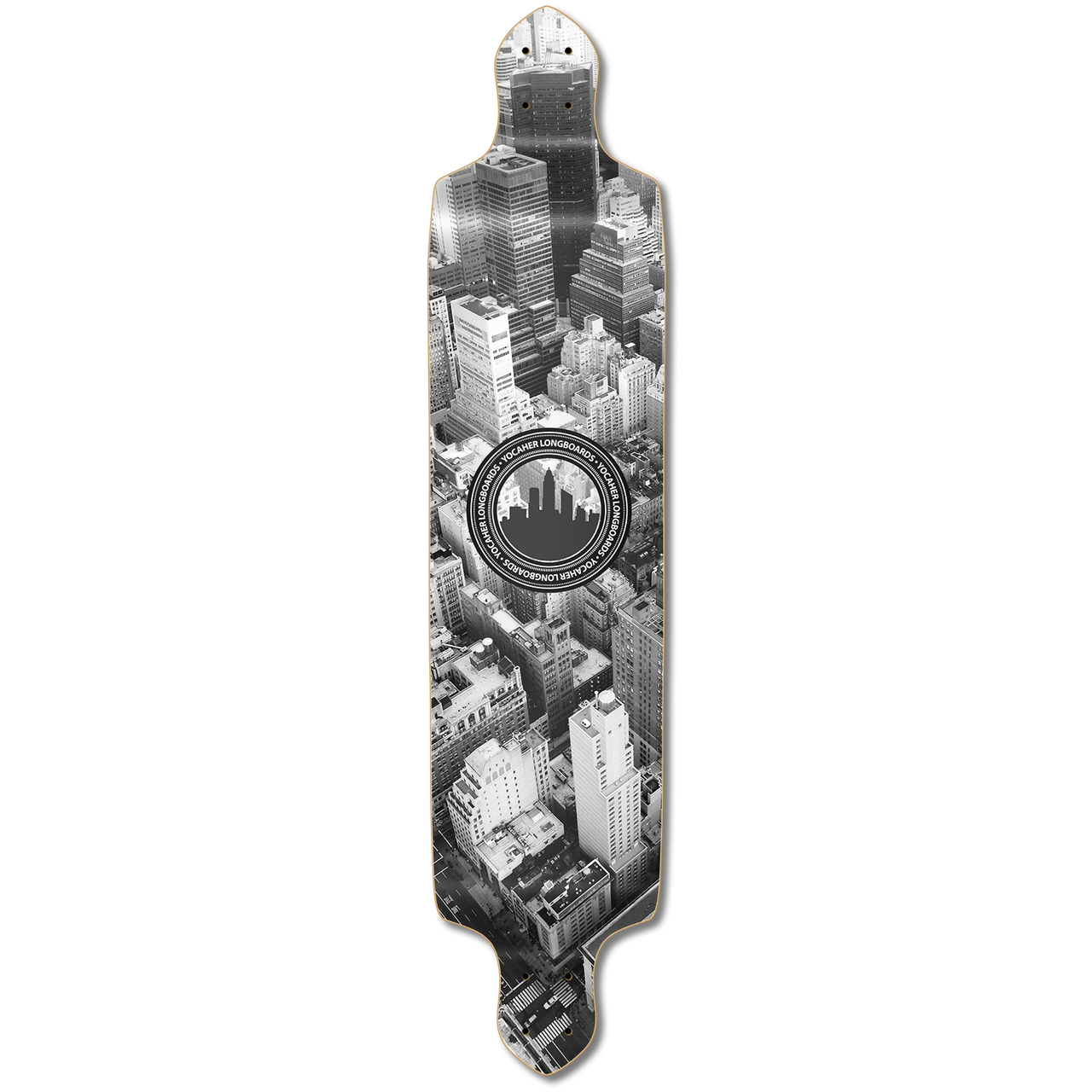 Yocaher Drop Down Longboard Deck - New York