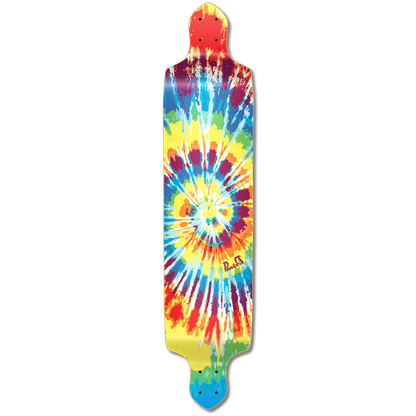 Yocaher Drop Down Longboard Deck - Tiedye Original