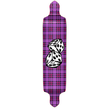 Yocaher Drop Down Longboard Deck - Dice