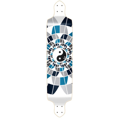 Yocaher Drop Down Longboard Deck -  Ying Yang