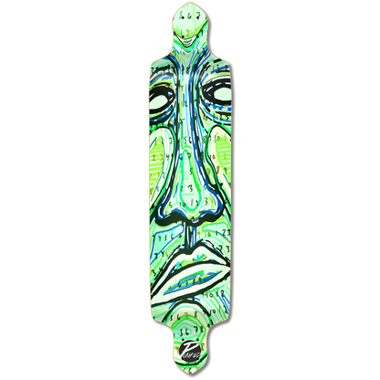 Yocaher Drop Down Longboard Deck - Countdown