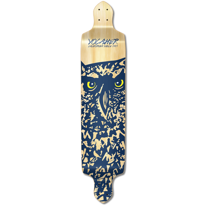 Yocaher Drop Down Longboard Deck - Spirit Animal OWL