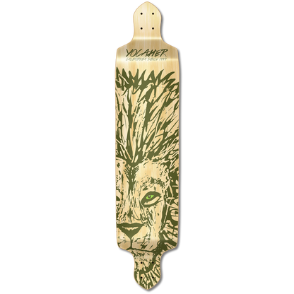 Yocaher Drop Down Longboard Deck - Spirit Animal LION