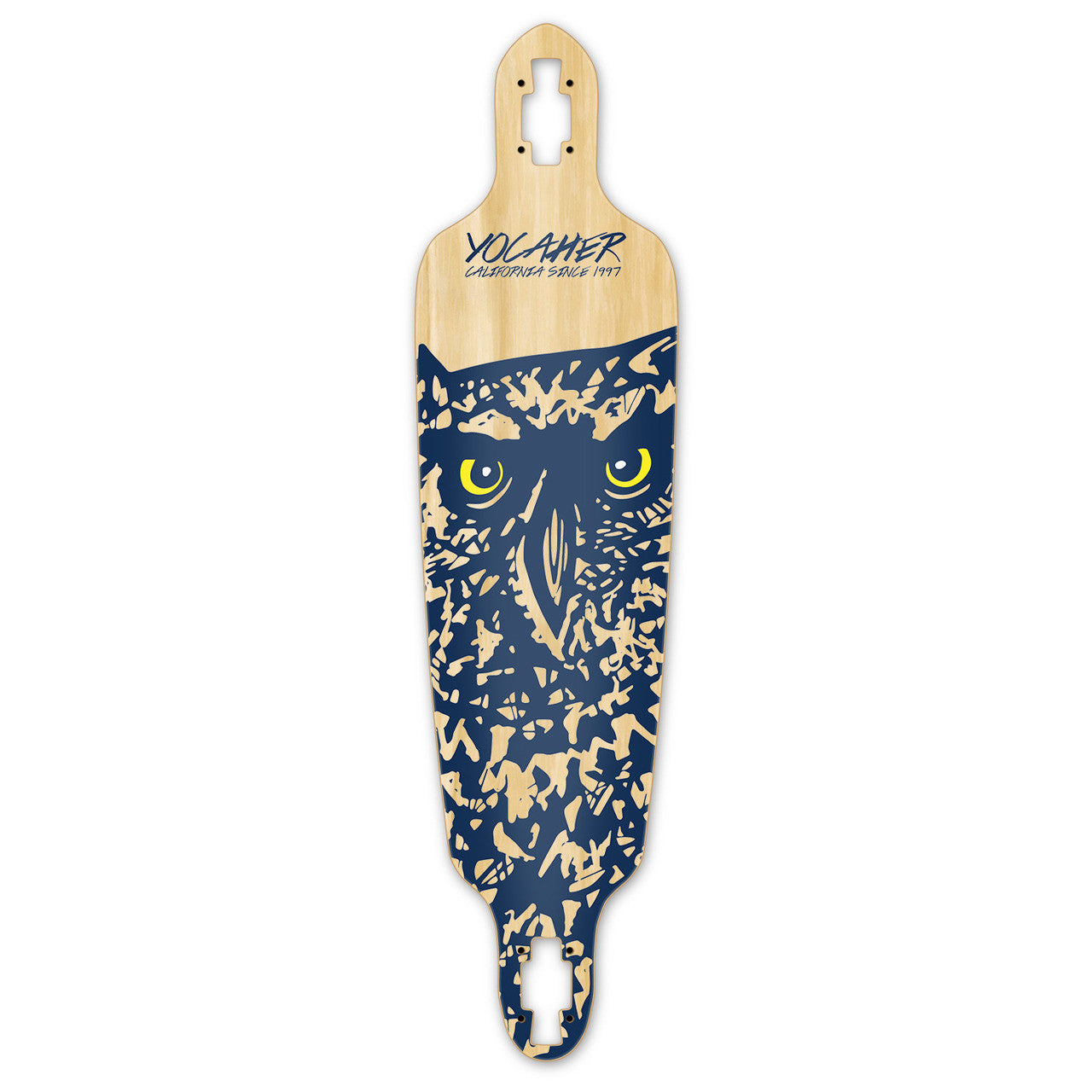 Yocaher Drop Through Longboard Deck - Spirit Animal OWL