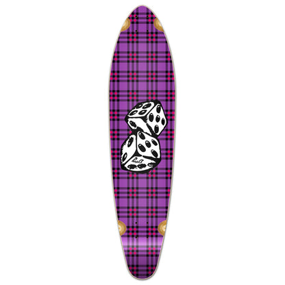 Yocaher Kicktail Longboard Deck - Dice