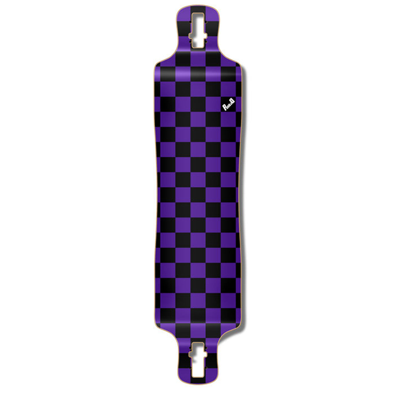 Yocaher Lowrider Longboard Deck - Checker Purple