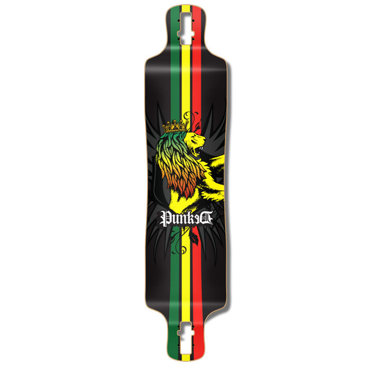 Yocaher Lowrider Longboard Deck- Rasta