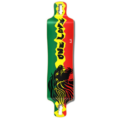 Yocaher Lowrider Longboard Deck - Rasta 2