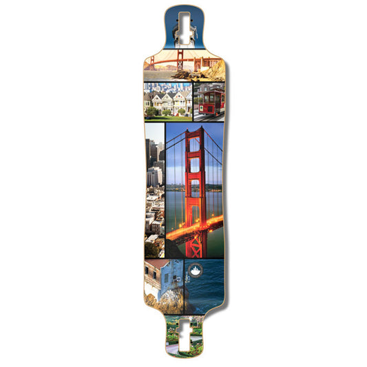 Yocaher Lowrider Longboard Deck - San Francisco