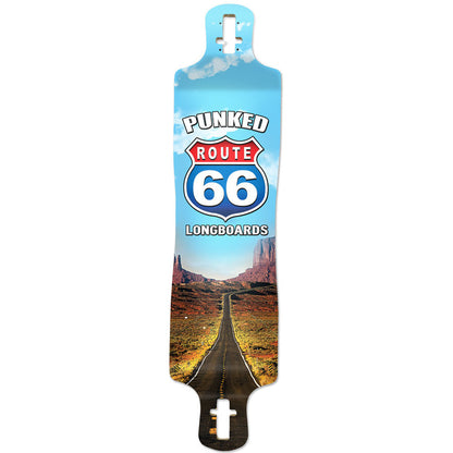 Yocaher Lowrider Longboard Deck - Route 66 Series - The Run