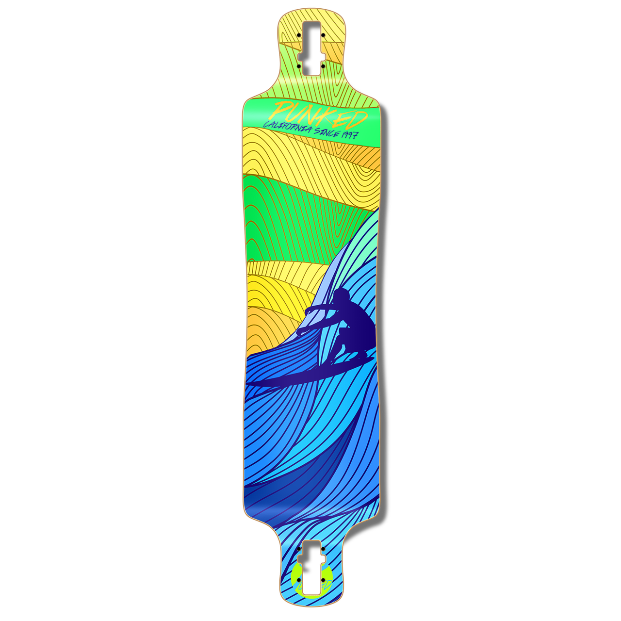 Yocaher Lowrider Longboard Deck - Surf's up