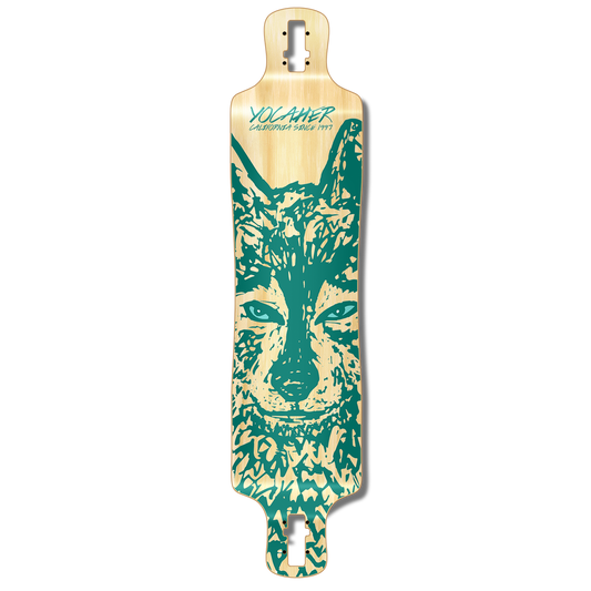 Yocaher Lowrider Longboard Deck - Spirit Animal WOLF