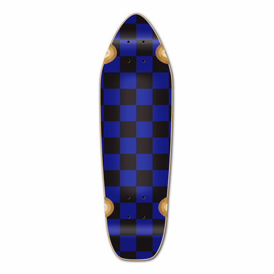 Yocaher Mini Cruiser Deck - Checker Blue