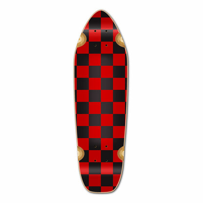 Yocaher Mini Cruiser Deck - Checker Red