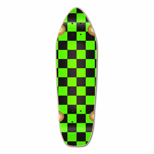 Yocaher Mini Cruiser Deck - Checker Green