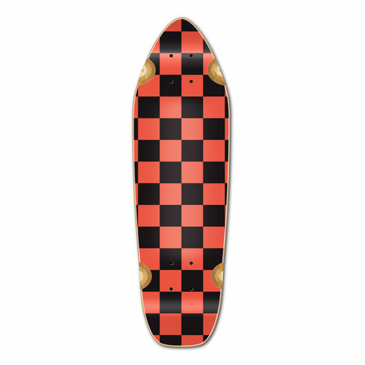 Yocaher Mini Cruiser Deck - Checker Orange