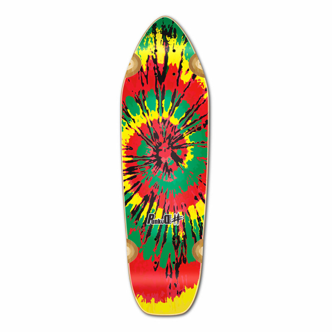 Yocaher Mini Cruiser Deck -TieDye Rasta