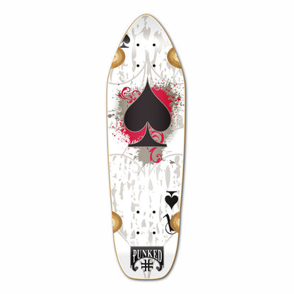 Yocaher Mini Cruiser Deck - Ace of Spades White