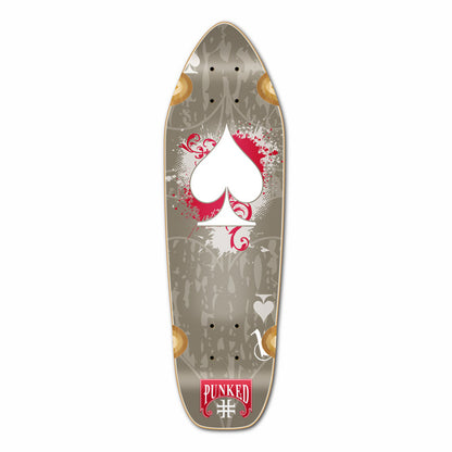 Yocaher Mini Cruiser Deck - Ace of Spades Grey