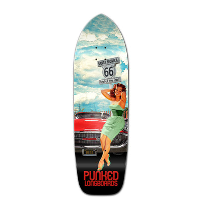 Yocaher Old School Longboard Deck - Route 66 Series - RTE-66