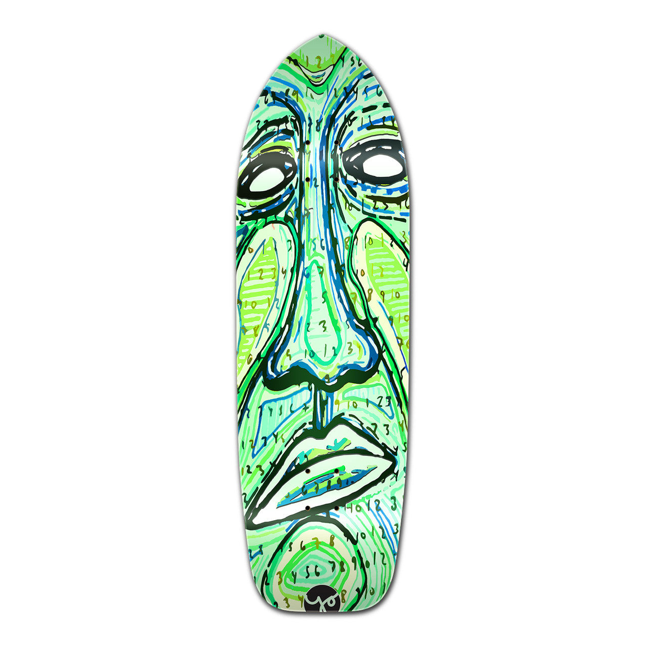 Yocaher Old School Longboard Deck - Countdown