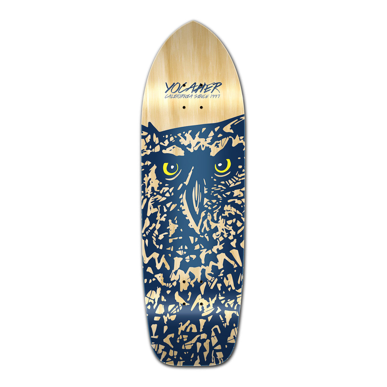 Yocaher Old School Longboard Deck - Spirit Animal Series - Owl